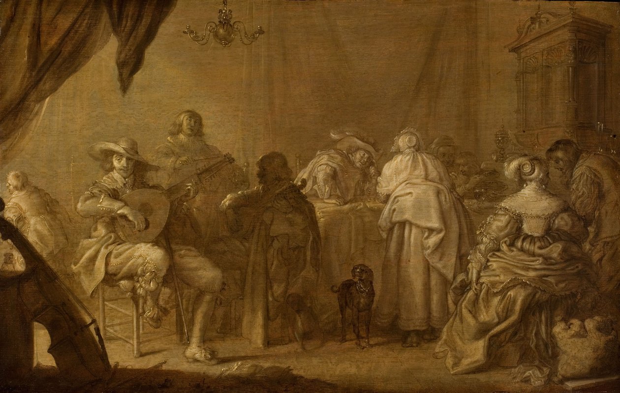 Muzyczna impreza autorstwa Adriaen Pietersz. van de Venne