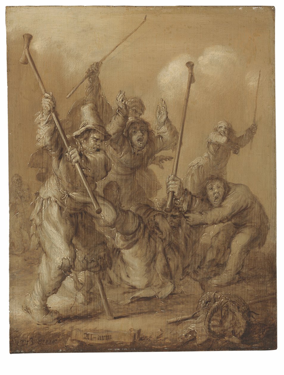 Al-Arm (olej na panelu) autorstwa Adriaen Pietersz van de Venne