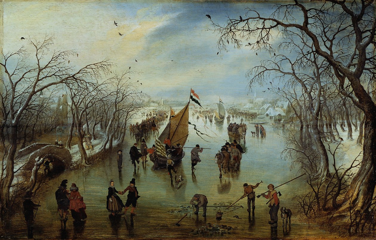 Zima autorstwa Adriaen Pietersz van de Venne