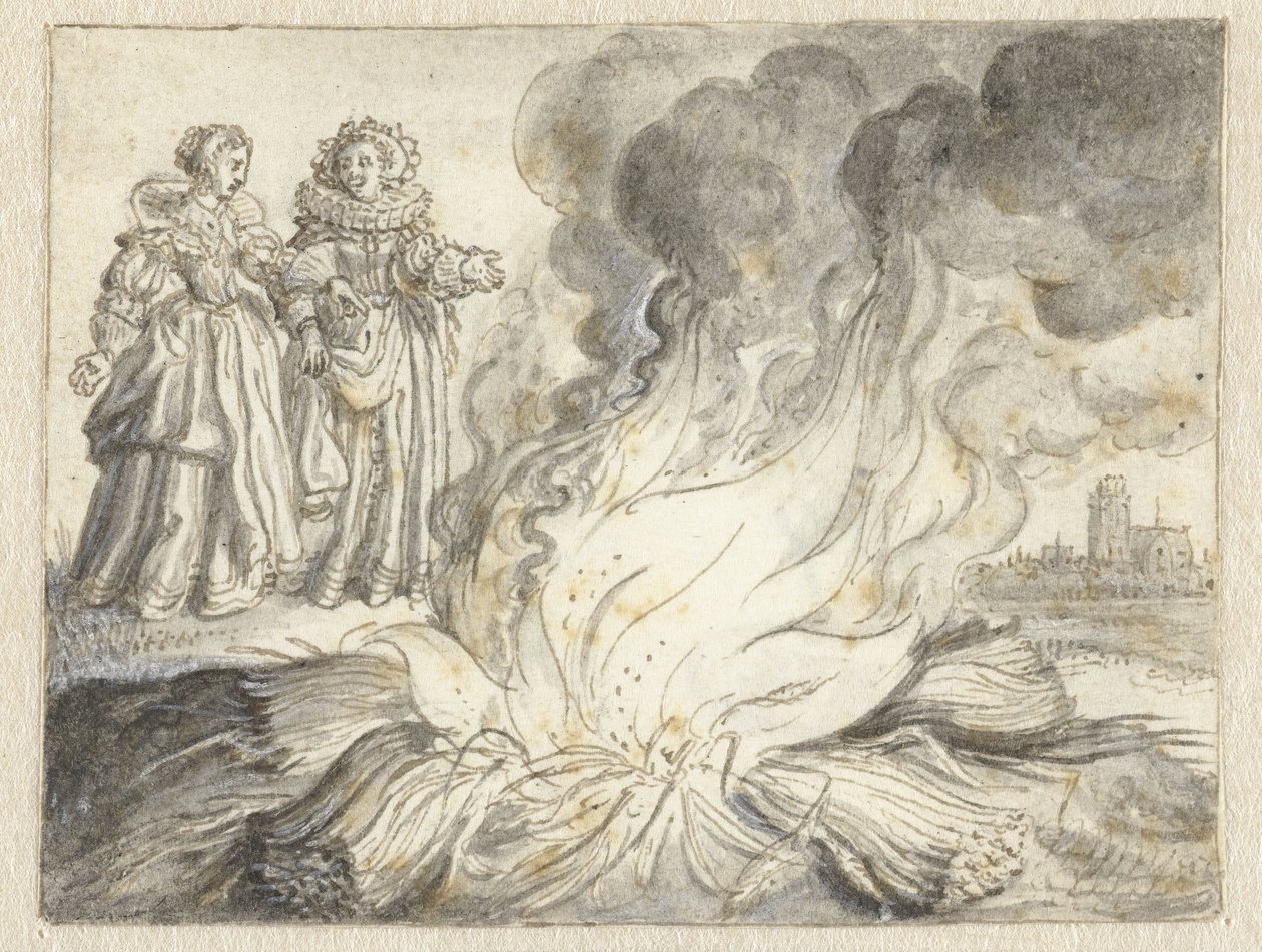 „Namiętność jest ogniem z niczego prócz słomy” autorstwa Adriaen Pietersz van de Venne