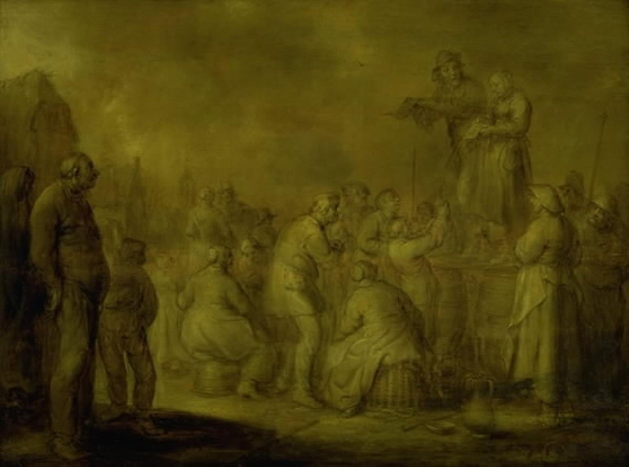 Piosenkarze uliczni autorstwa Adriaen Pietersz. van de Venne