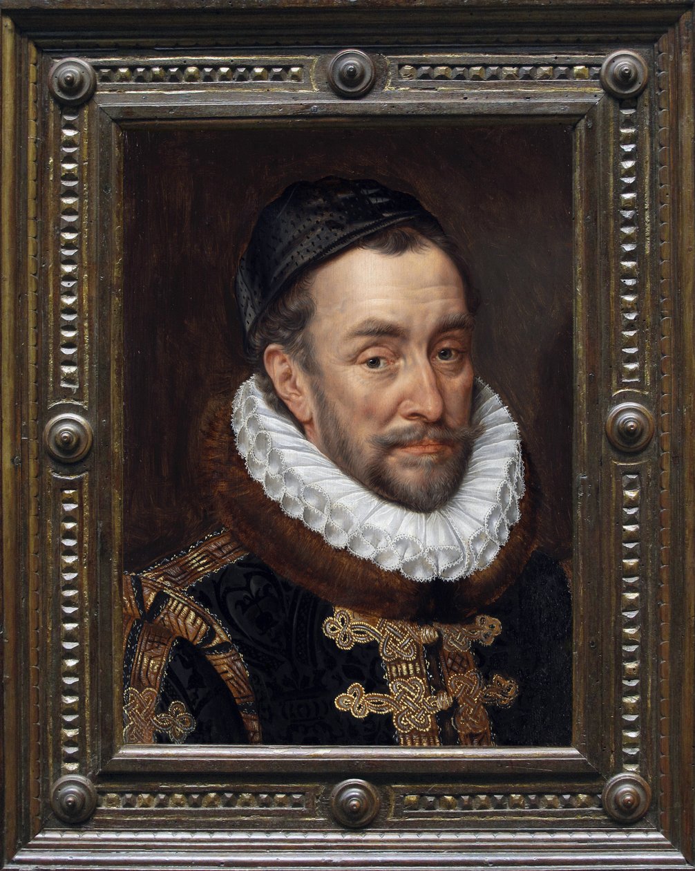 Wilhelm I Milczący (William I, Książę Orański) - Portret Wilhelma I Orańskiego-Nassau Książę Orański (William (Willem lub William) Orański (1533-1584). Wilhelm z Nassau, Książę Orański, znany jako Wilhelm Taciturn, założyciel domu Orange N autorstwa Adriaen Thomasz Key
