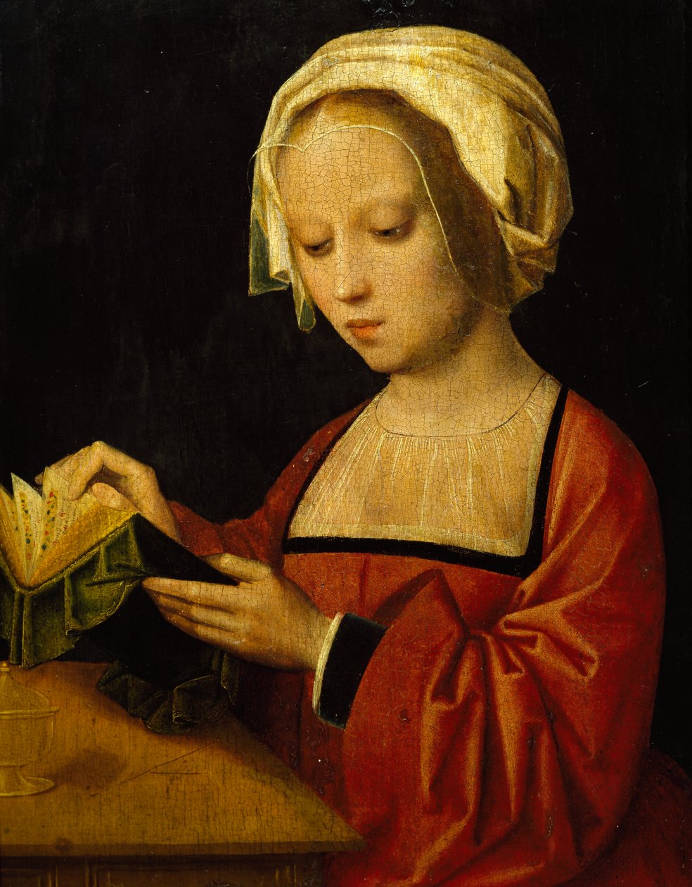 Czytanie św. Magdaleny przez Adriena Ysenbrandta (ok. 1500-1551), olej na panelu autorstwa Adriaen Ysenbrandt