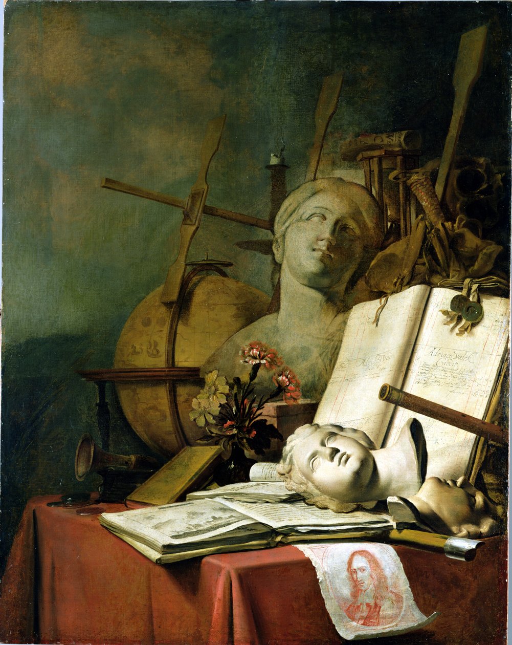 Przemijanie wszystkich ziemskich rzeczy (Vanitas), c.1660 autorstwa Adriaen de Valck