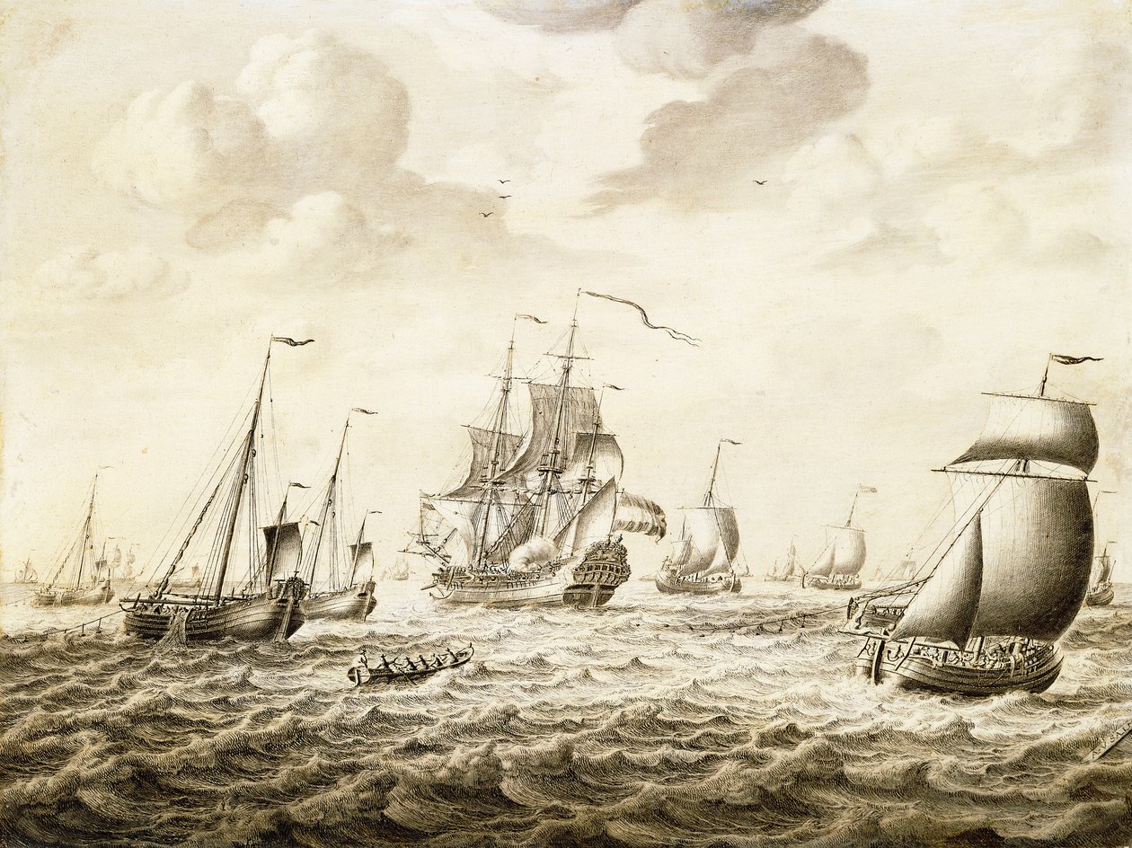 Holenderski żołnierz salutujący - Penschilderij, autorstwa Adriaen van Salm