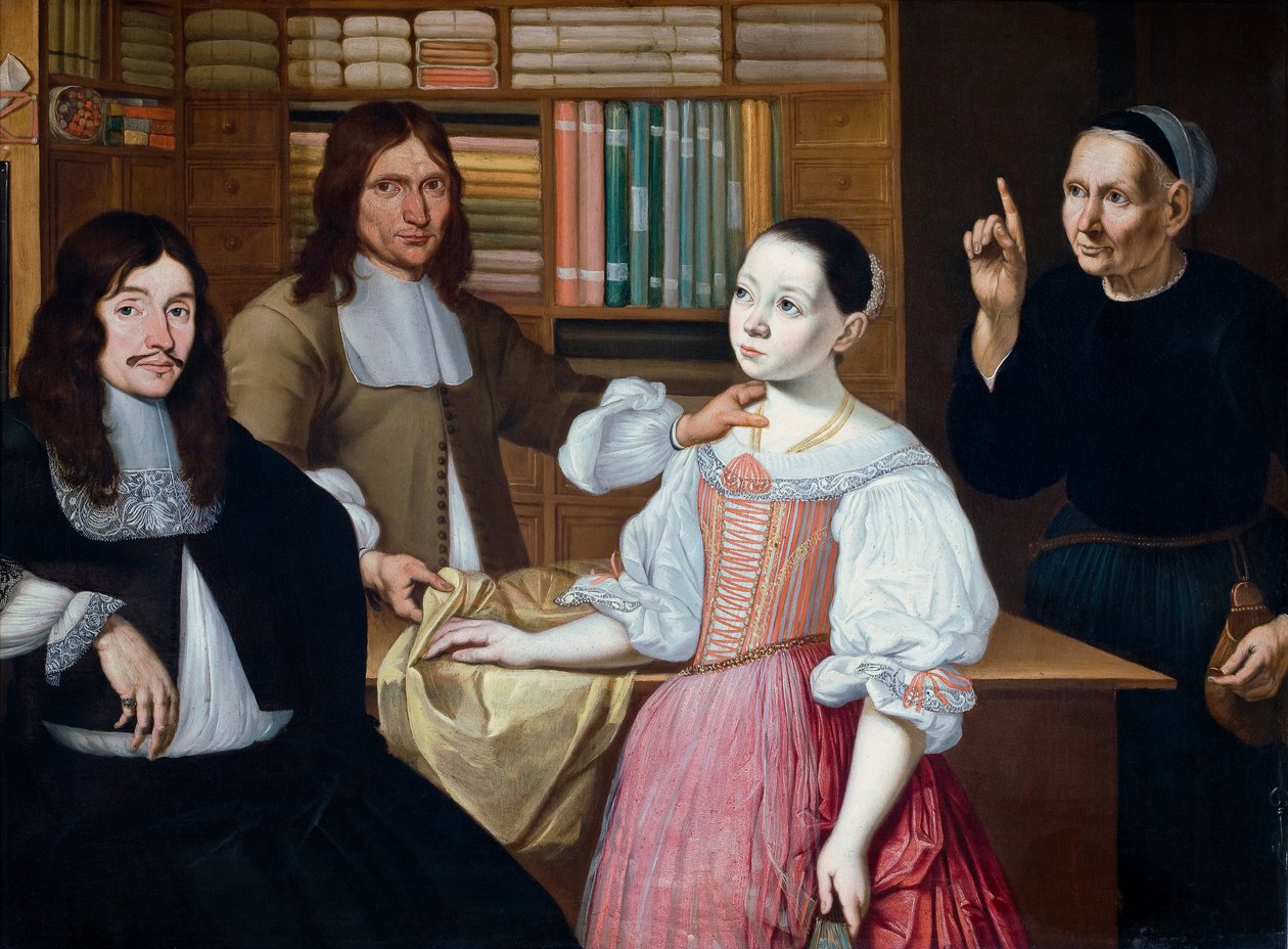 W sklepie Draper´s autorstwa Adriaen van Bloemen