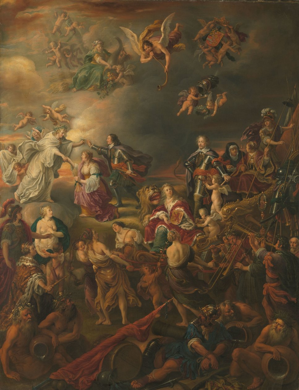 Alegoria Pokoju pod rządami Stadholder Willema II autorstwa Adriaen van Nieulandt (I)
