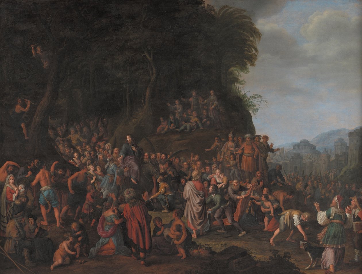 Wjazd Chrystusa do Jerozolimy autorstwa Adriaen van Nieulandt