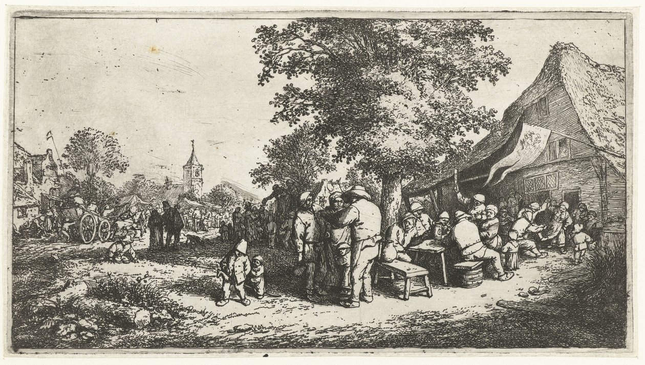 Jarmark rolniczy autorstwa Adriaen van Ostade