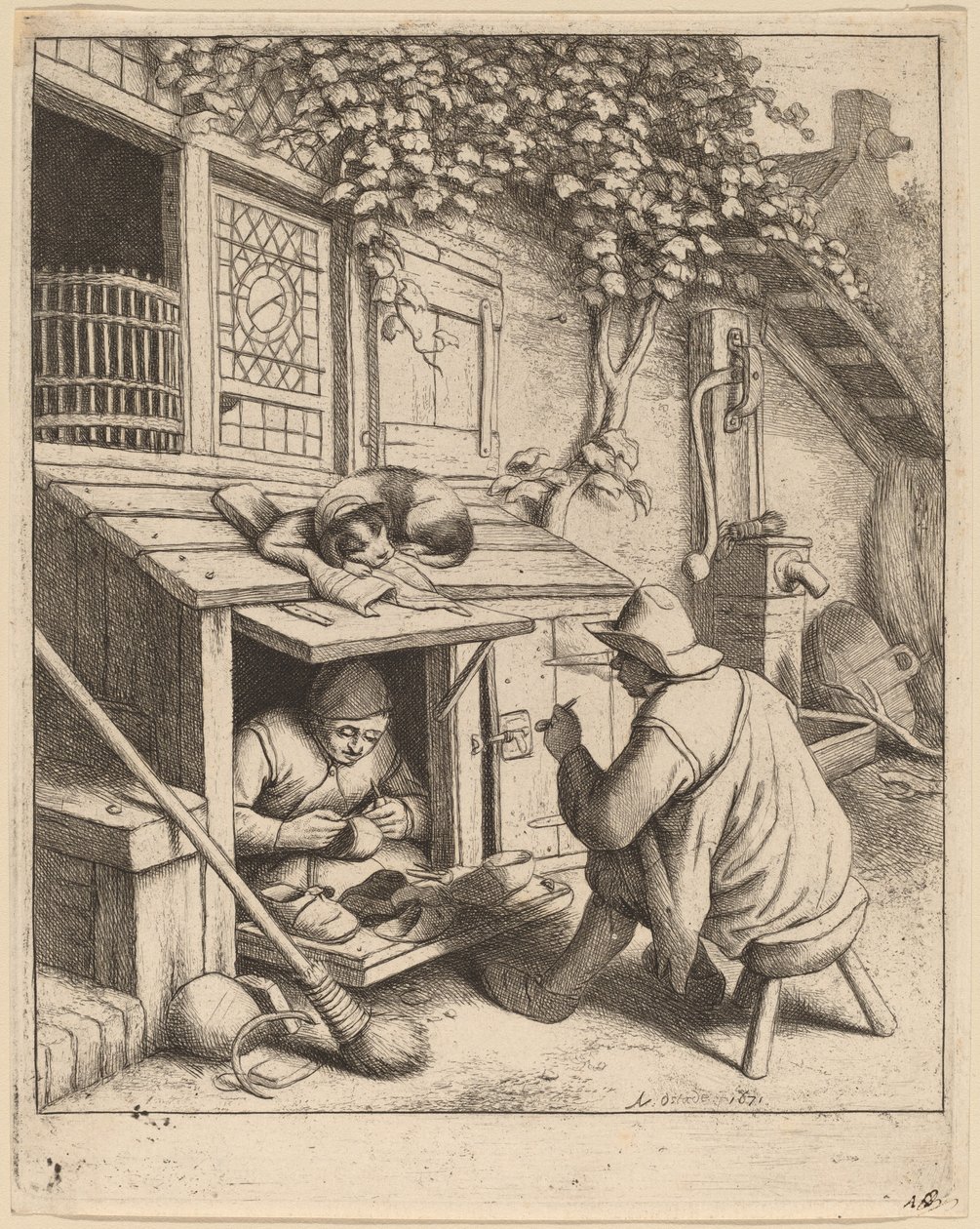Szewc autorstwa Adriaen van Ostade