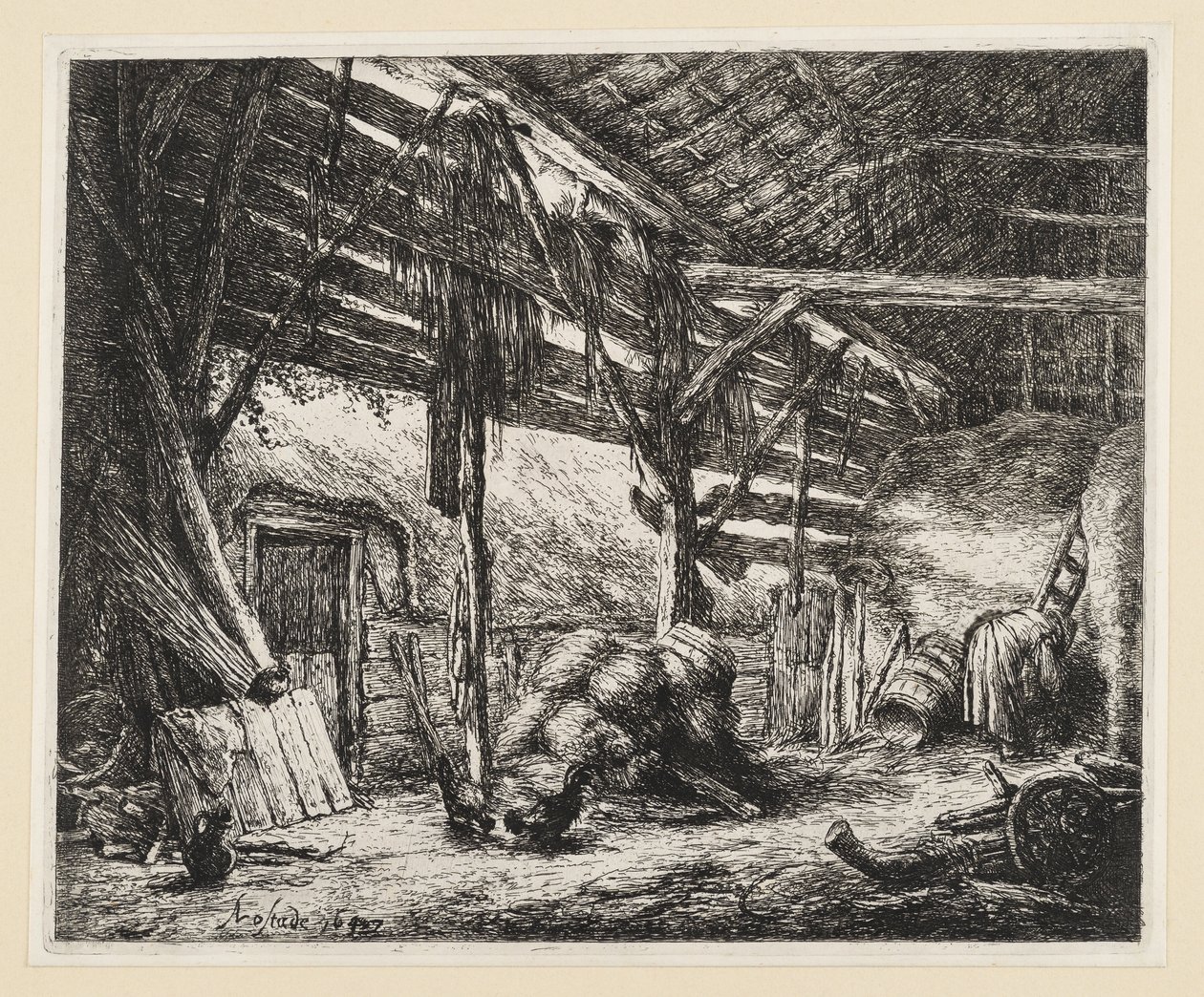 Stodoła autorstwa Adriaen van Ostade