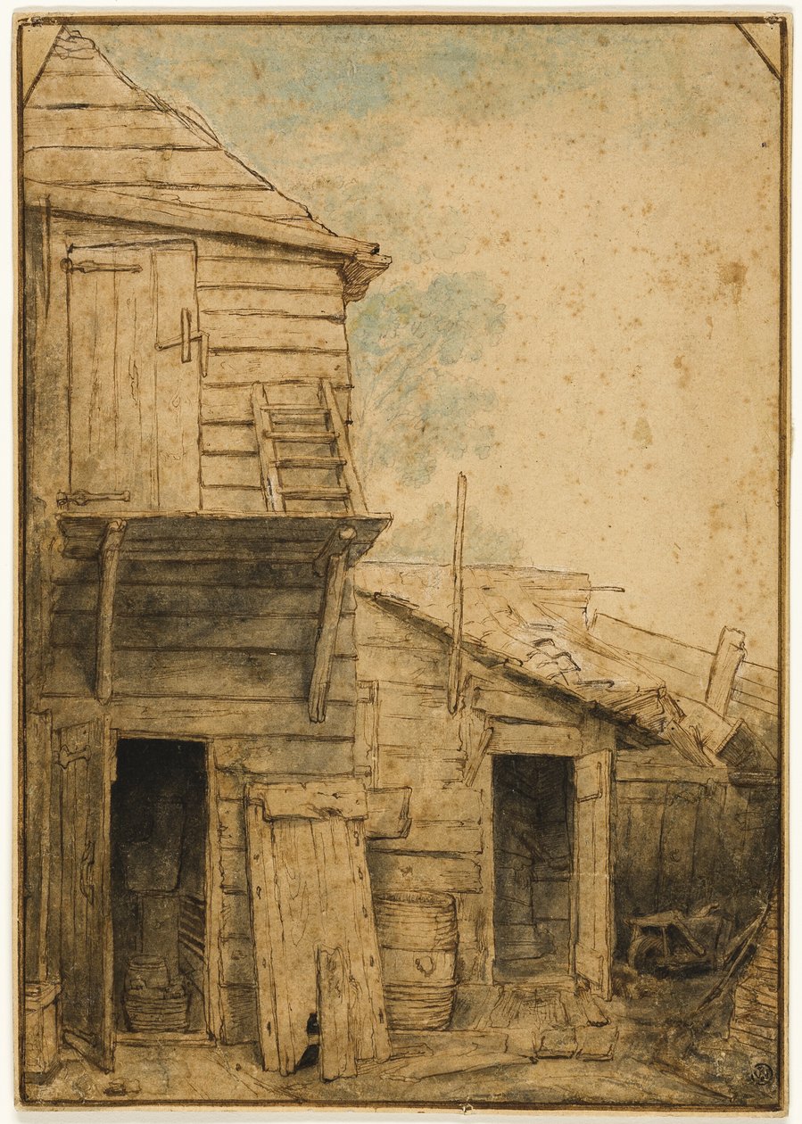 Podwórze autorstwa Adriaen van Ostade