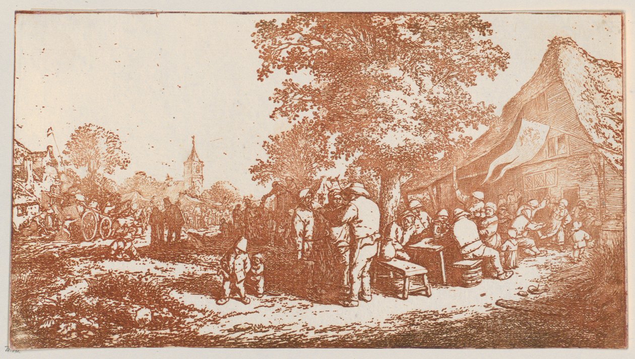 Fest unter dem großen Baum autorstwa Adriaen van Ostade