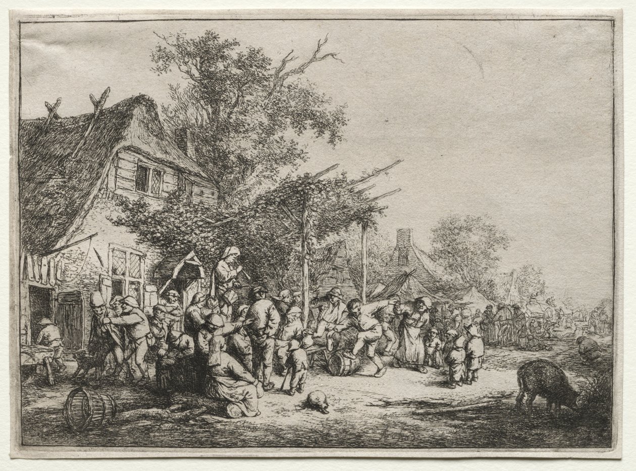 Festiwal pod kratą autorstwa Adriaen van Ostade