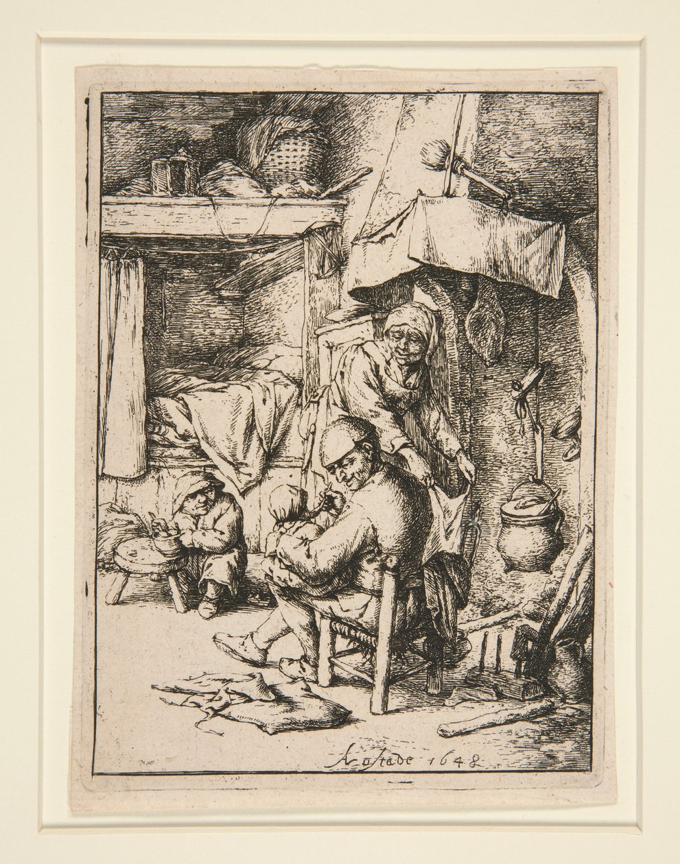 Le p?re de famille (Ojciec rodziny) autorstwa Adriaen van Ostade