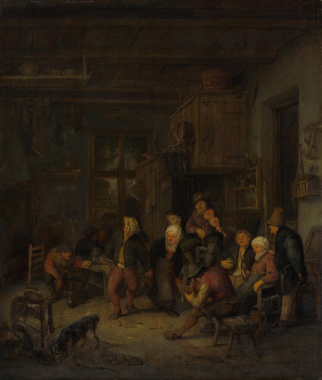 Wesołe stowarzyszenie rolników autorstwa Adriaen van Ostade