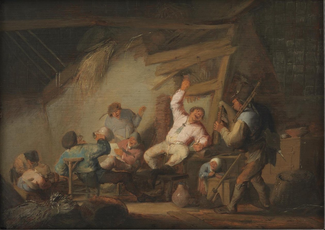 Wesele w wiejskim domku autorstwa Adriaen van Ostade