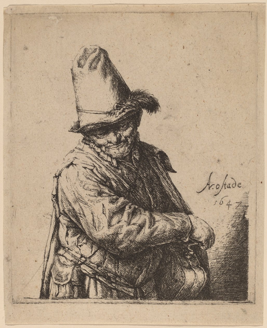 Młynek do organów autorstwa Adriaen van Ostade