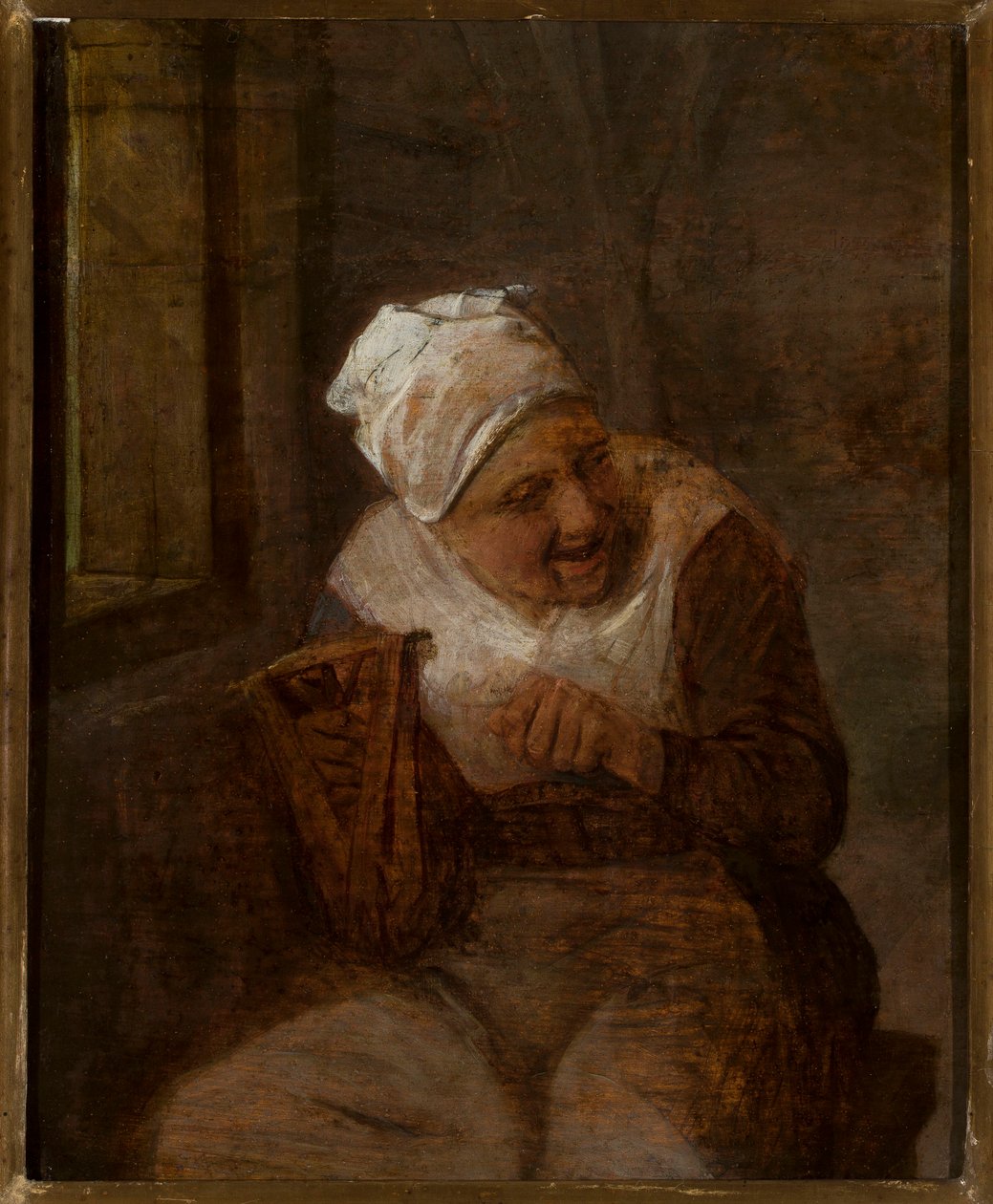 Kobieta przędąca przy oknie autorstwa Adriaen van Ostade
