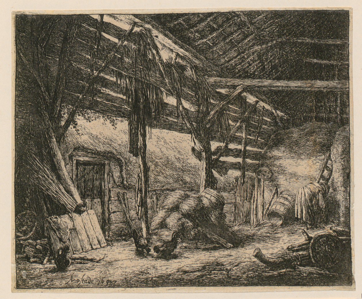 Stodoła autorstwa Adriaen van Ostade