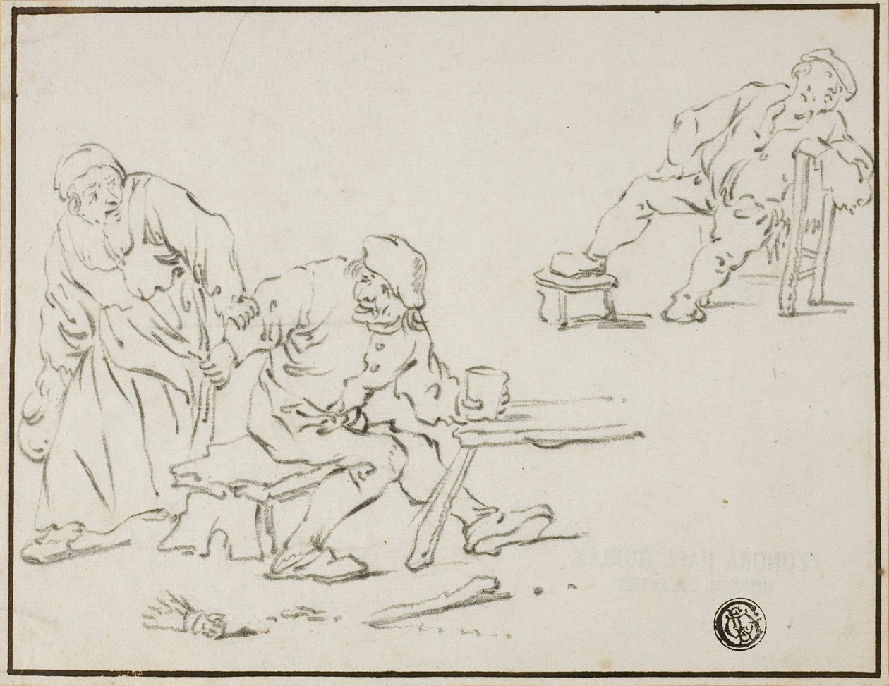 Scena tawerny autorstwa Adriaen van Ostade