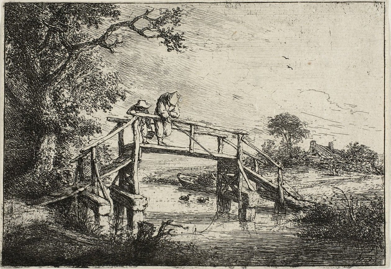 Wędkarze autorstwa Adriaen van Ostade