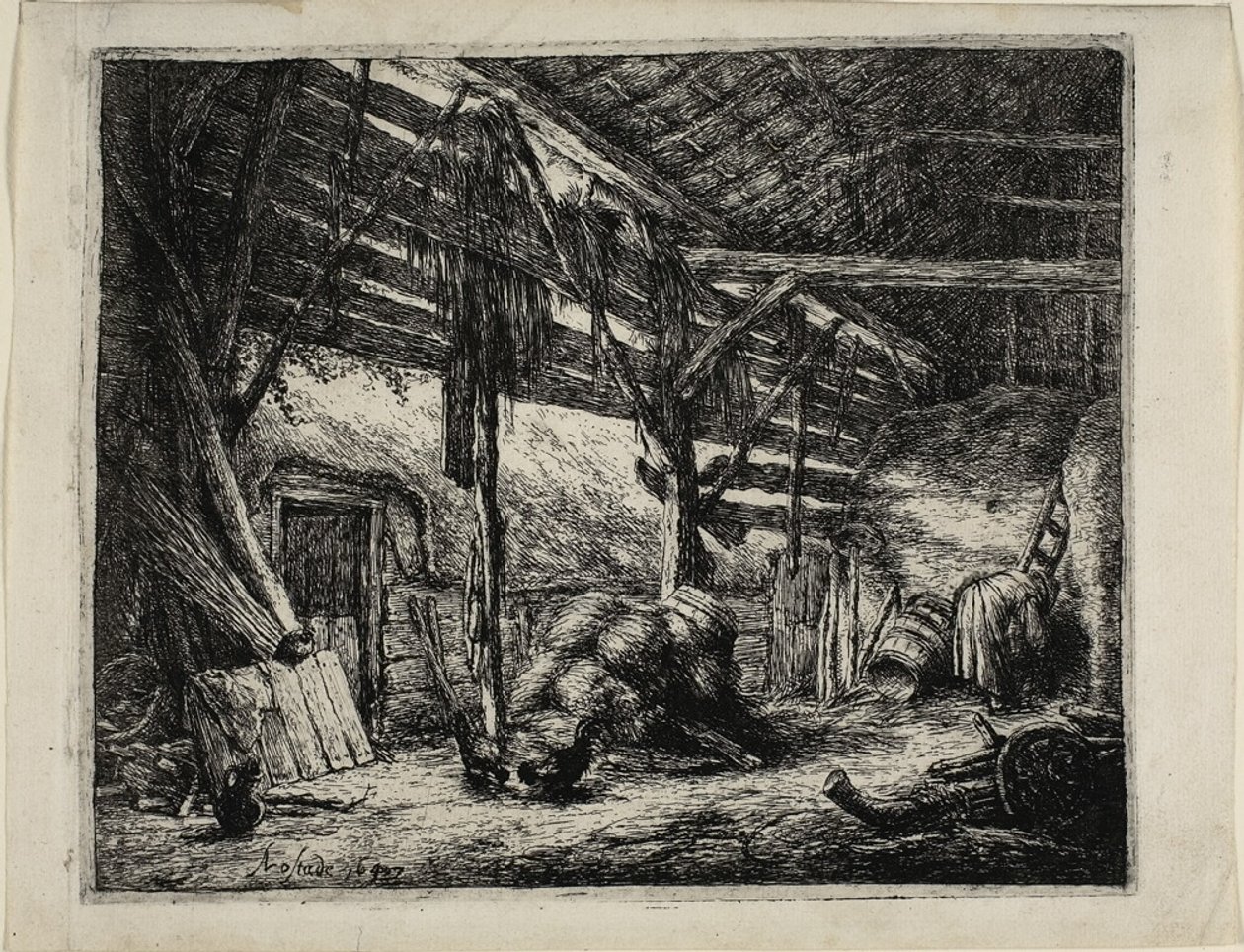 Stodoła autorstwa Adriaen van Ostade