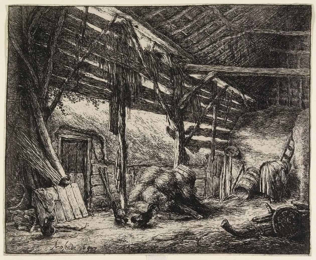 Stodoła autorstwa Adriaen van Ostade