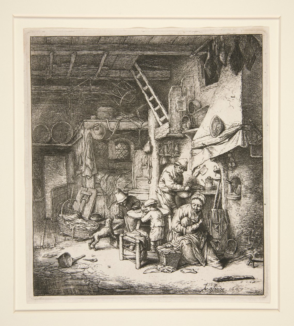 Rodzina autorstwa Adriaen van Ostade