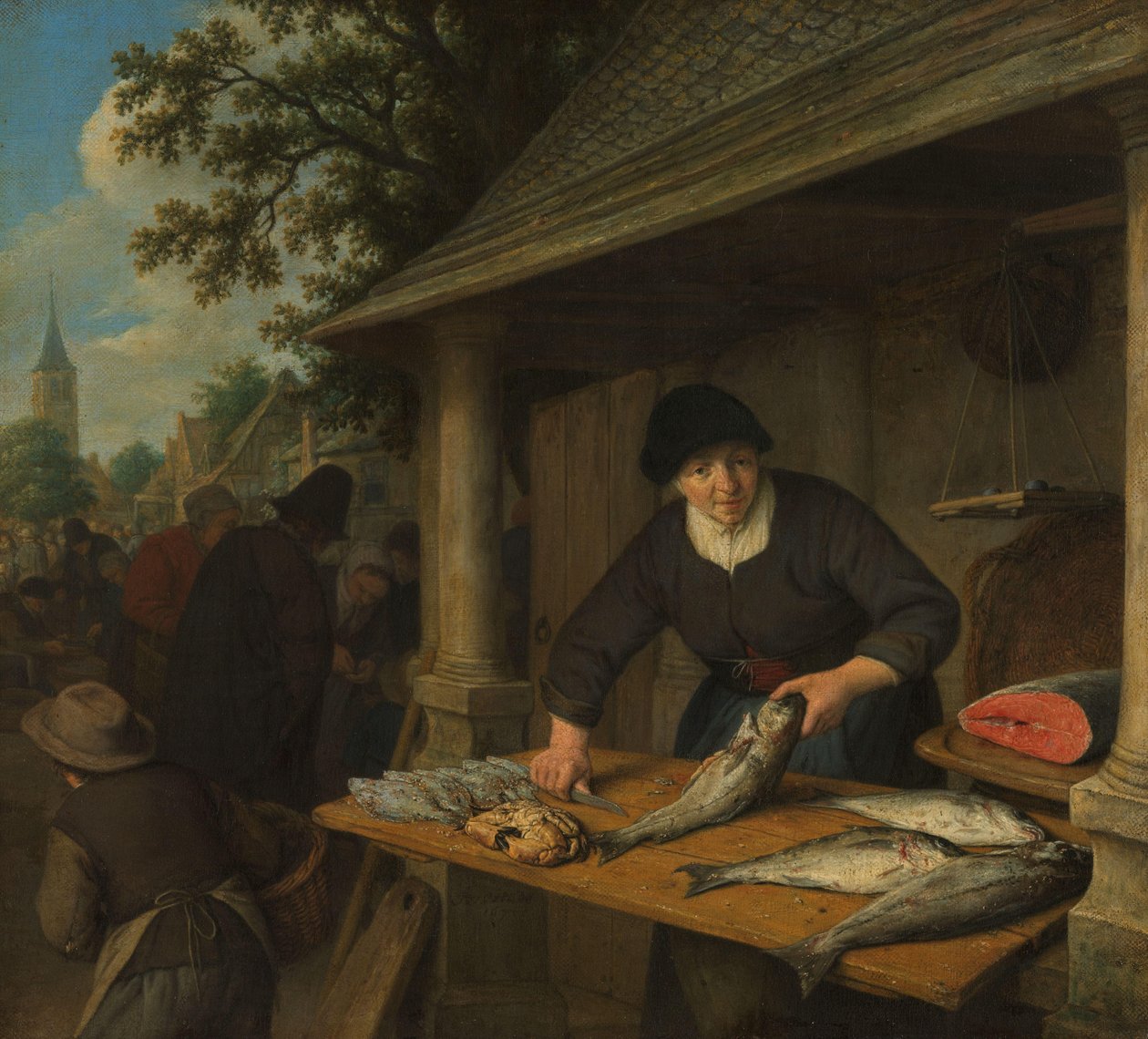 Rybożona autorstwa Adriaen van Ostade