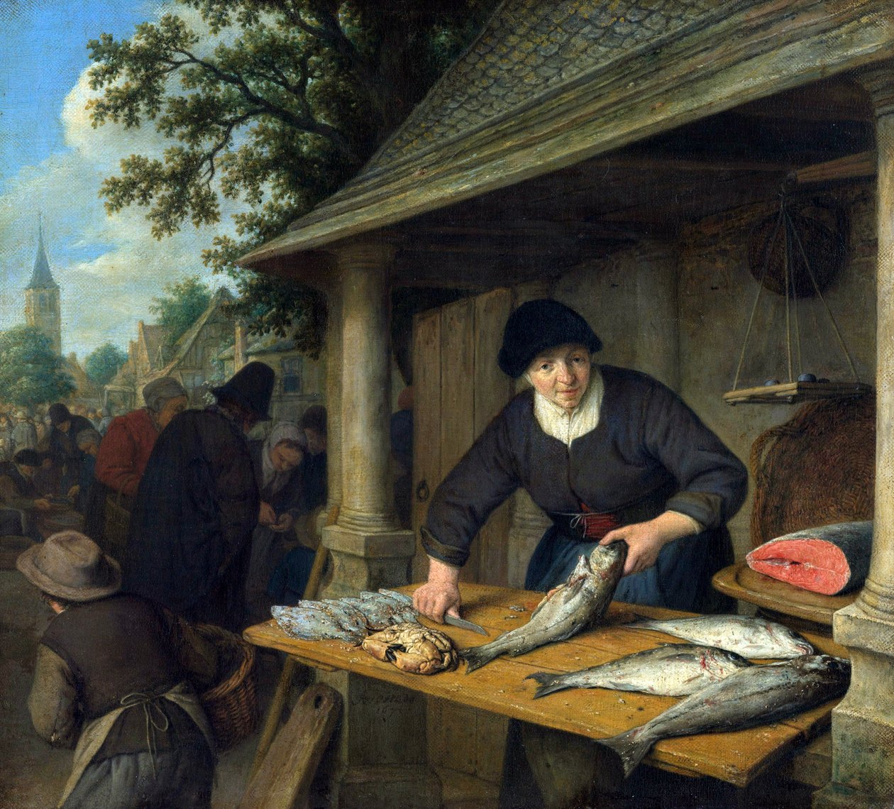 Rybołówstwo autorstwa Adriaen Jansz. van Ostade