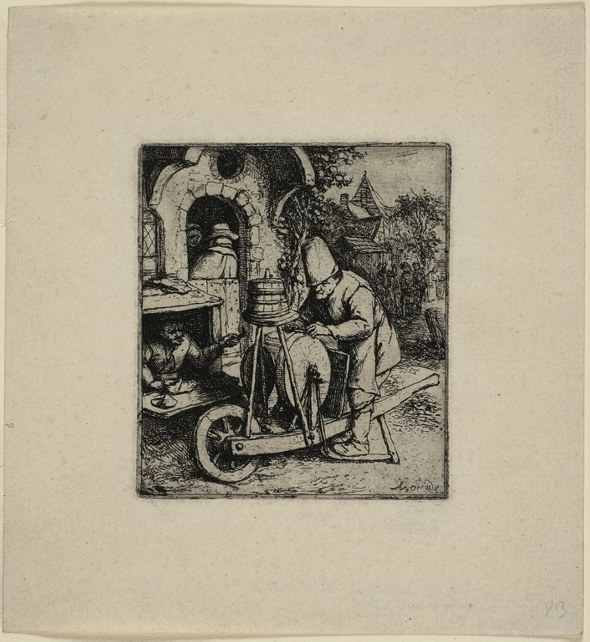 Szlifierz autorstwa Adriaen van Ostade