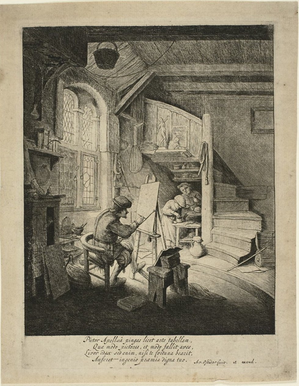 Malarz autorstwa Adriaen van Ostade