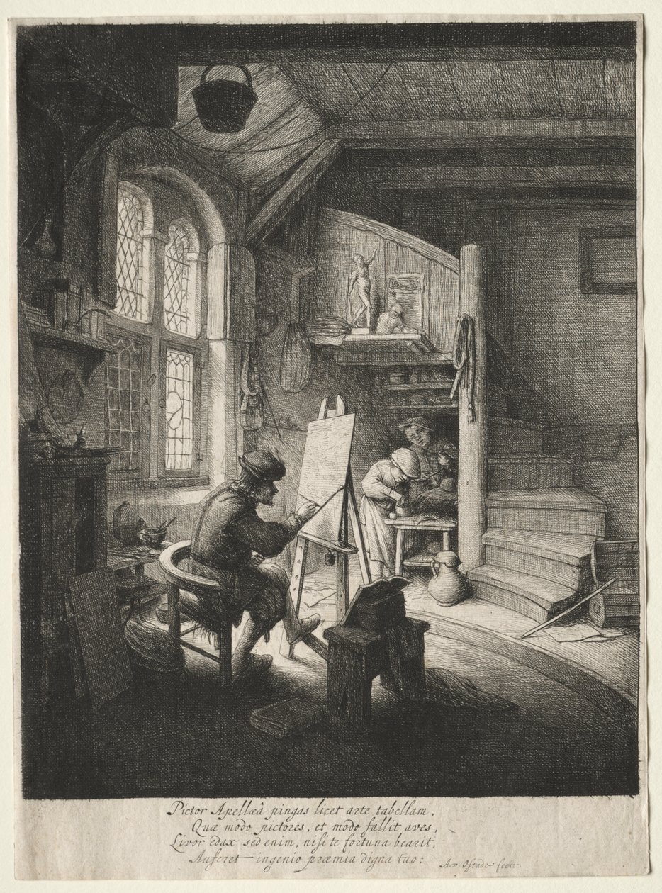 Pracownia Malarza autorstwa Adriaen van Ostade