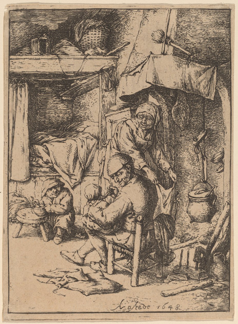 Pater Familias autorstwa Adriaen van Ostade