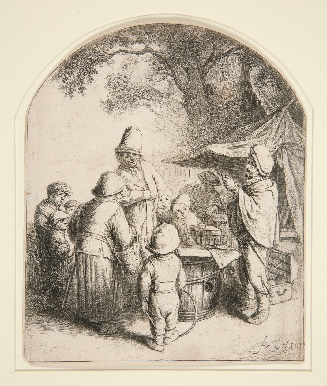 Szarlatan autorstwa Adriaen van Ostade