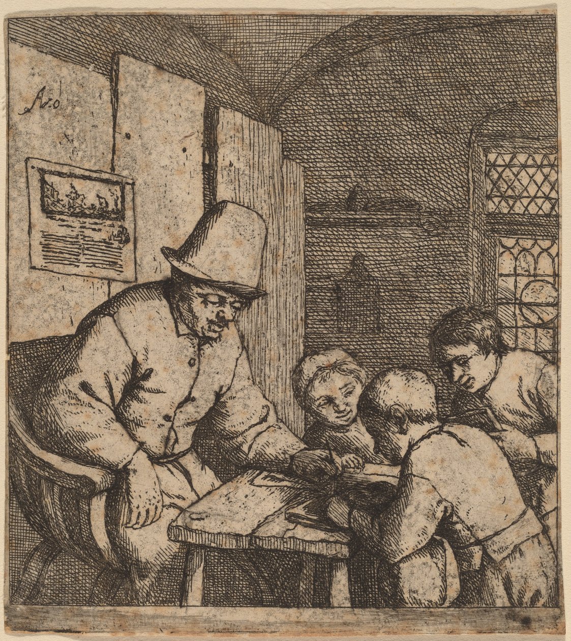 Nauczyciel autorstwa Adriaen van Ostade