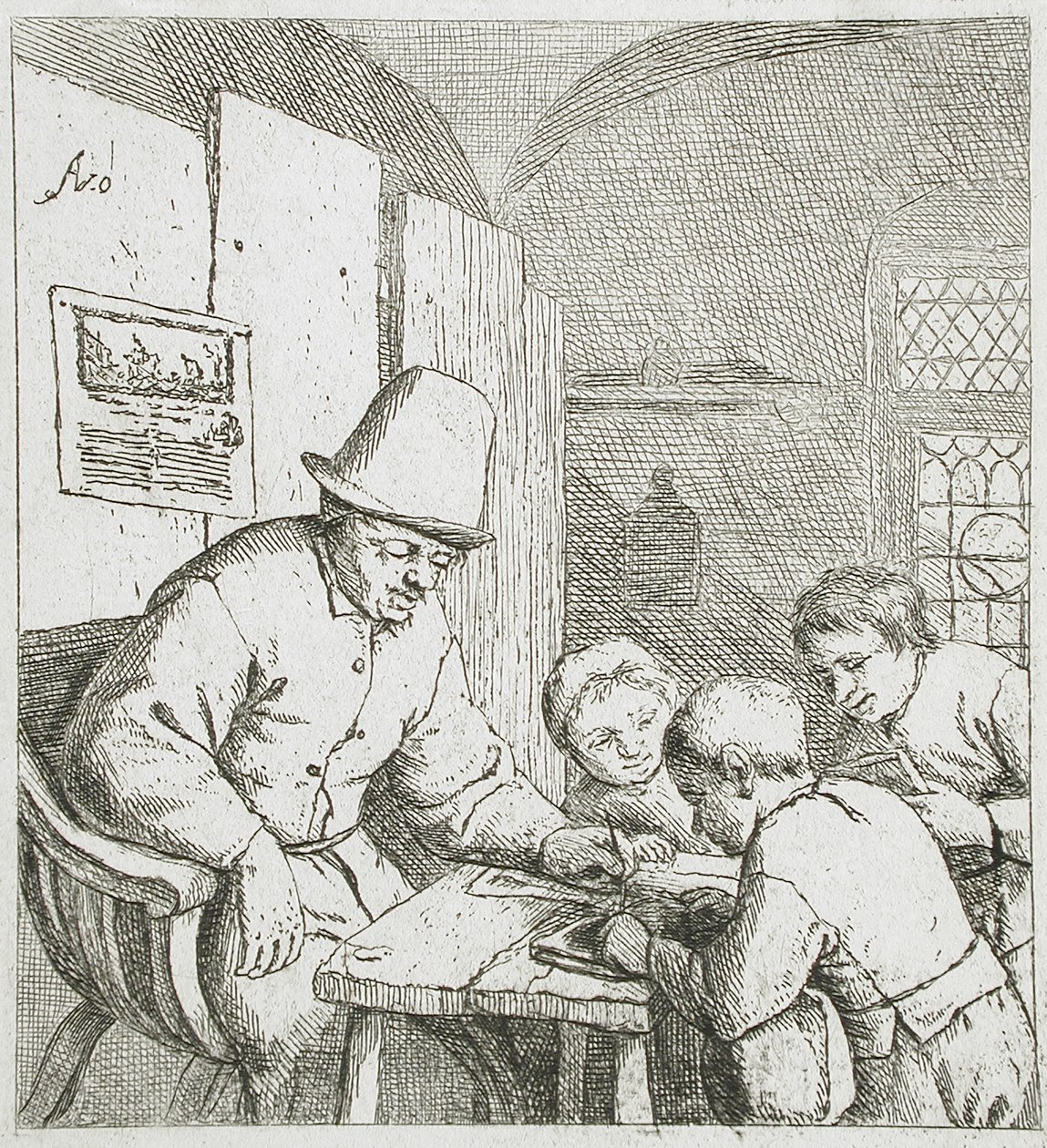 Nauczyciel autorstwa Adriaen van Ostade