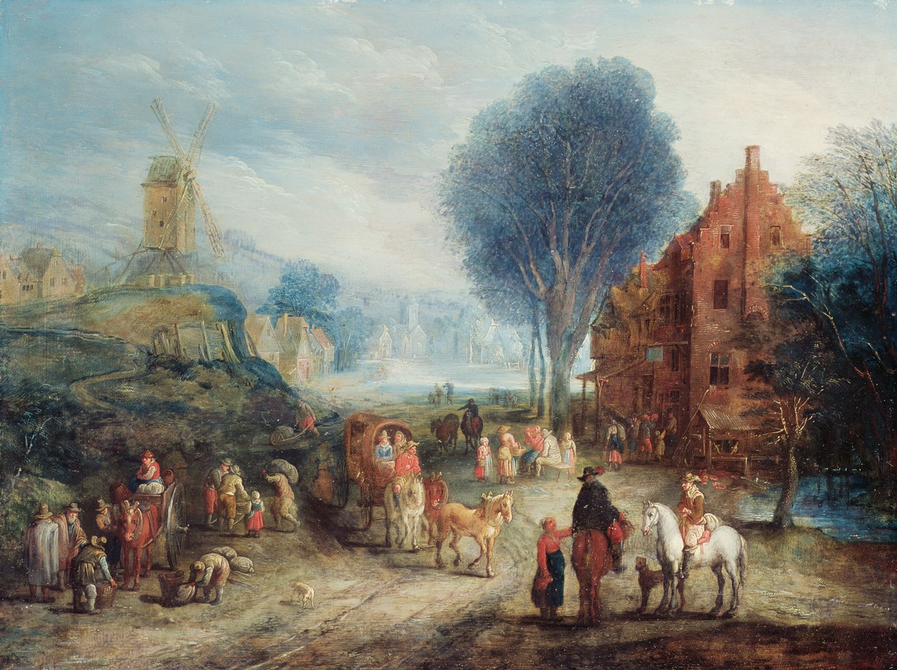 Scena wiejska autorstwa Adriaen van Stalbemt