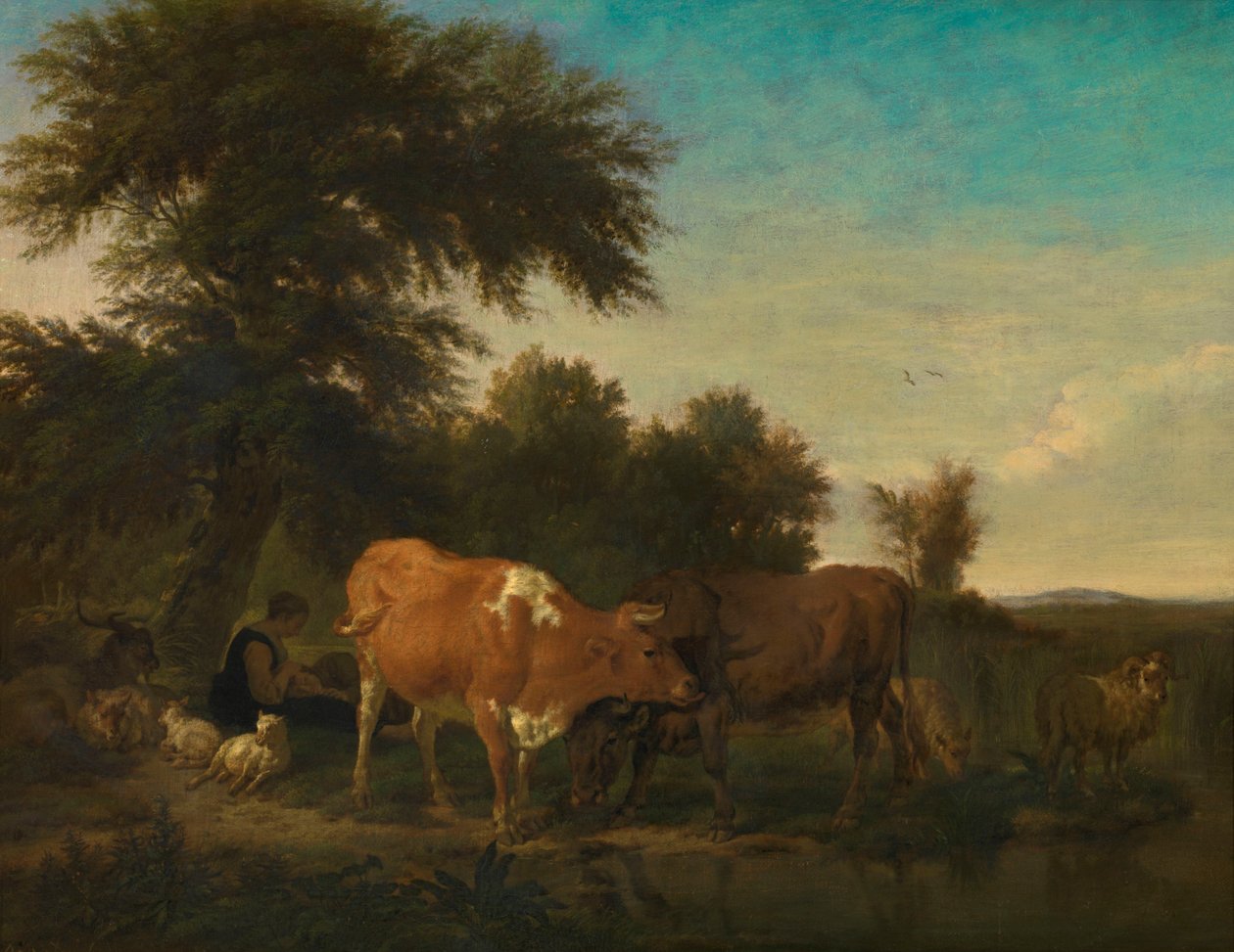 Pejzaż autorstwa Adriaen van de Velde