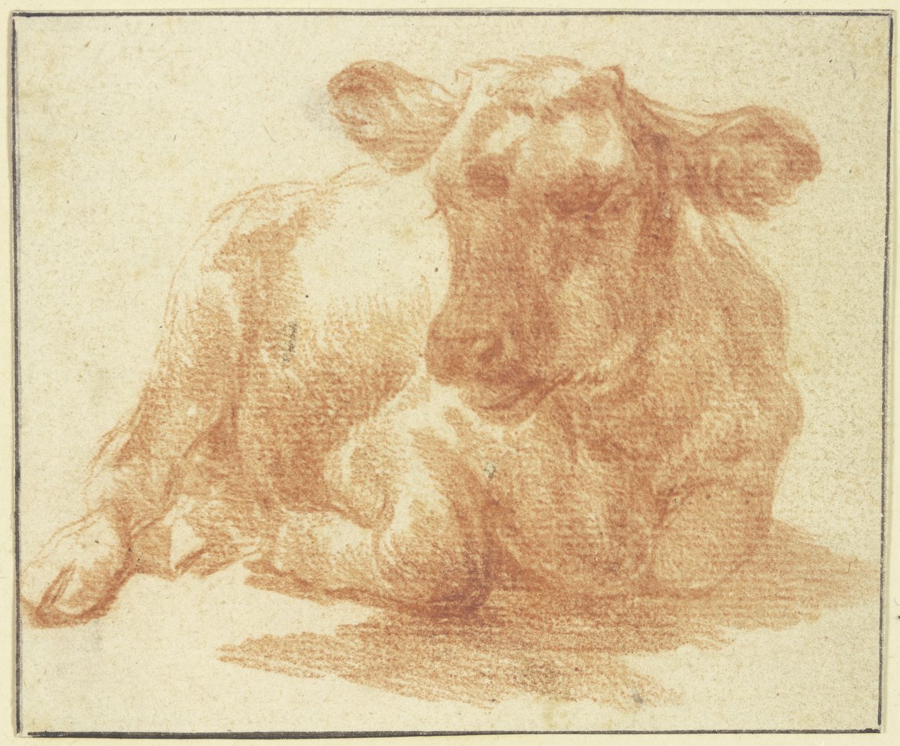 Liegendes Vieh nach rechts autorstwa Adriaen van de Velde