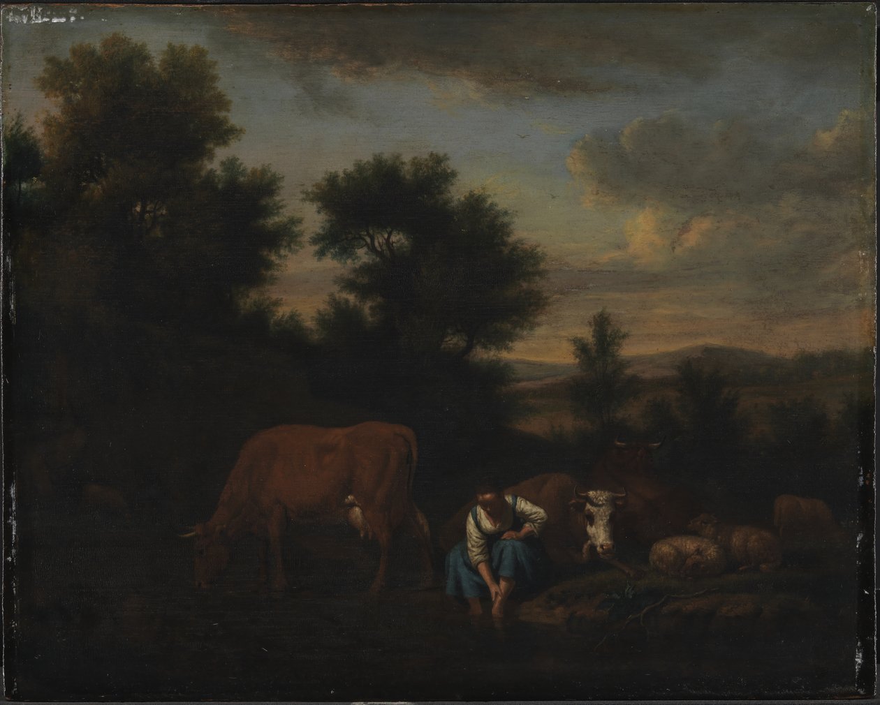 Pasterka z bydłem autorstwa Adriaen van de Velde