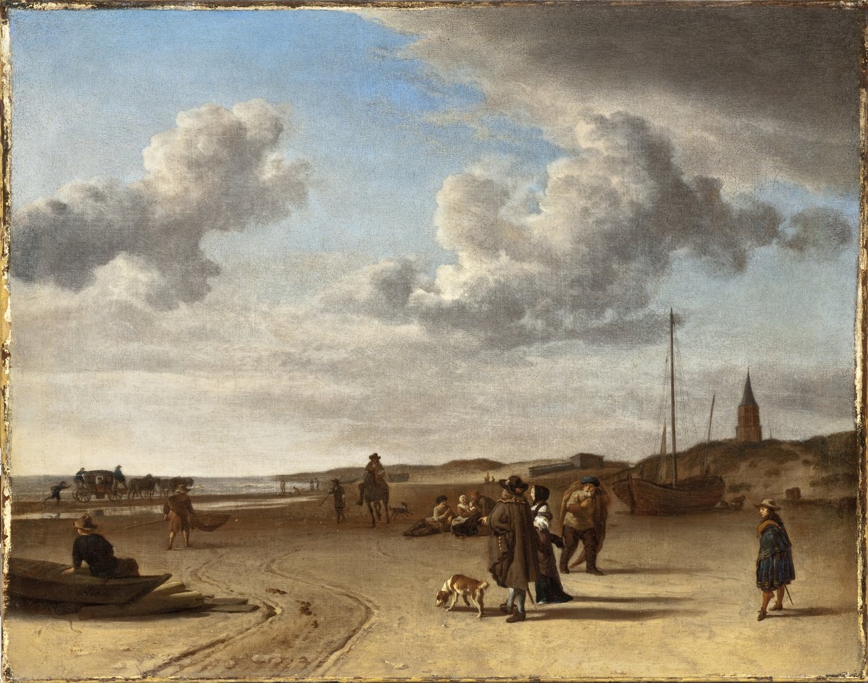 Plaża w Scheveningen autorstwa Adriaen van de Velde