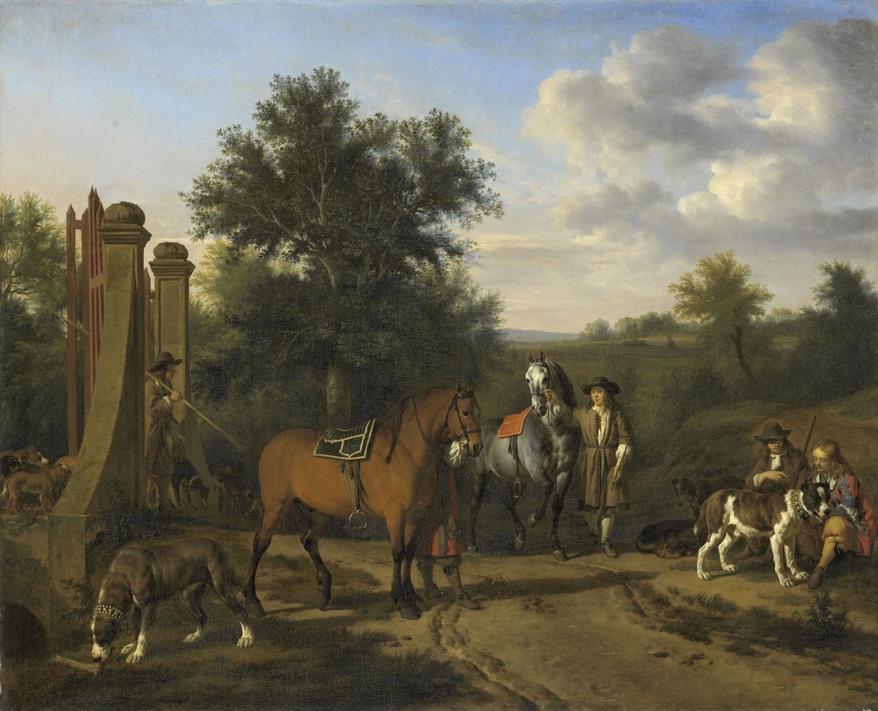 Polowanie, 1669 autorstwa Adriaen van de Velde