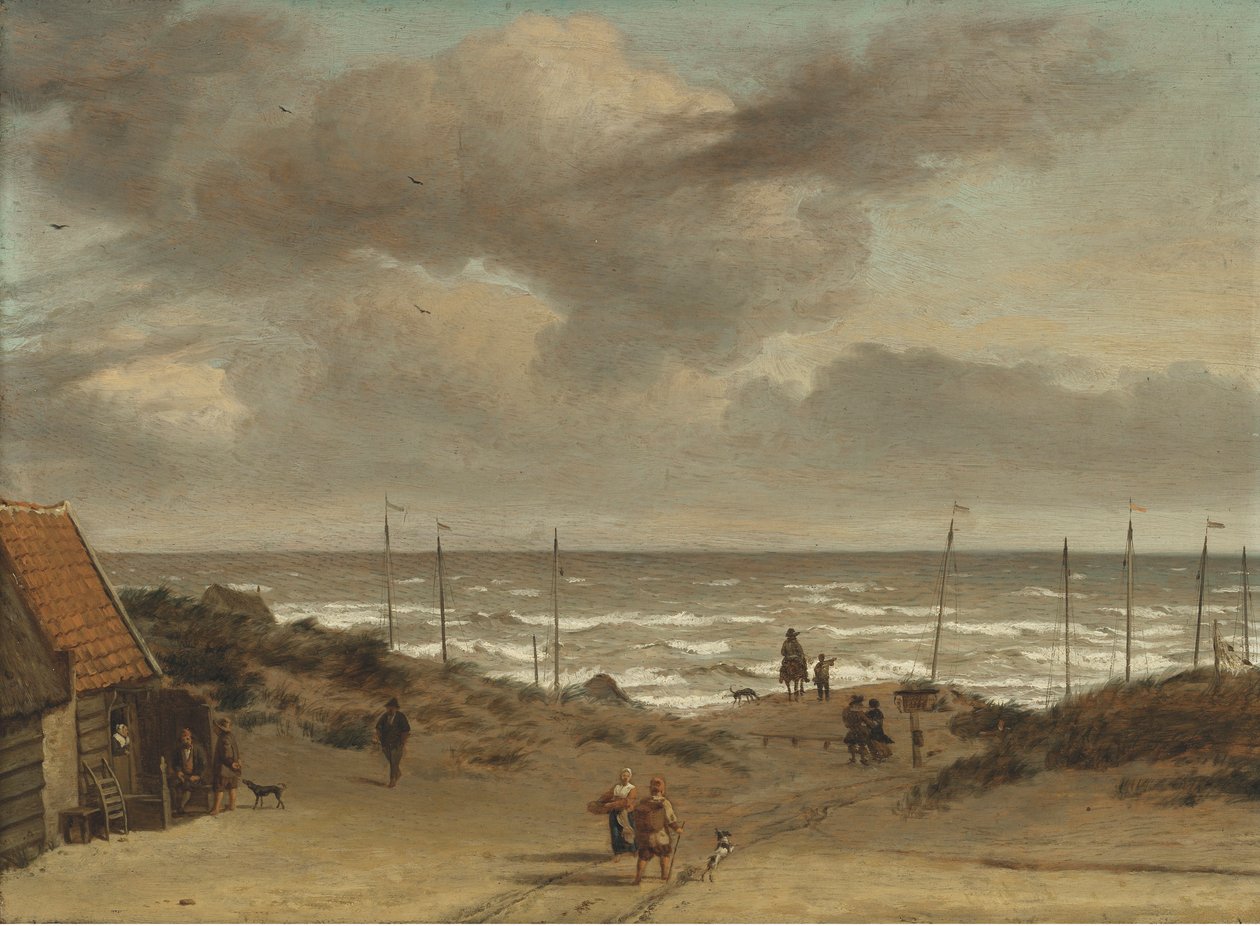 Widok z wydm na morze autorstwa Adriaen van de Velde