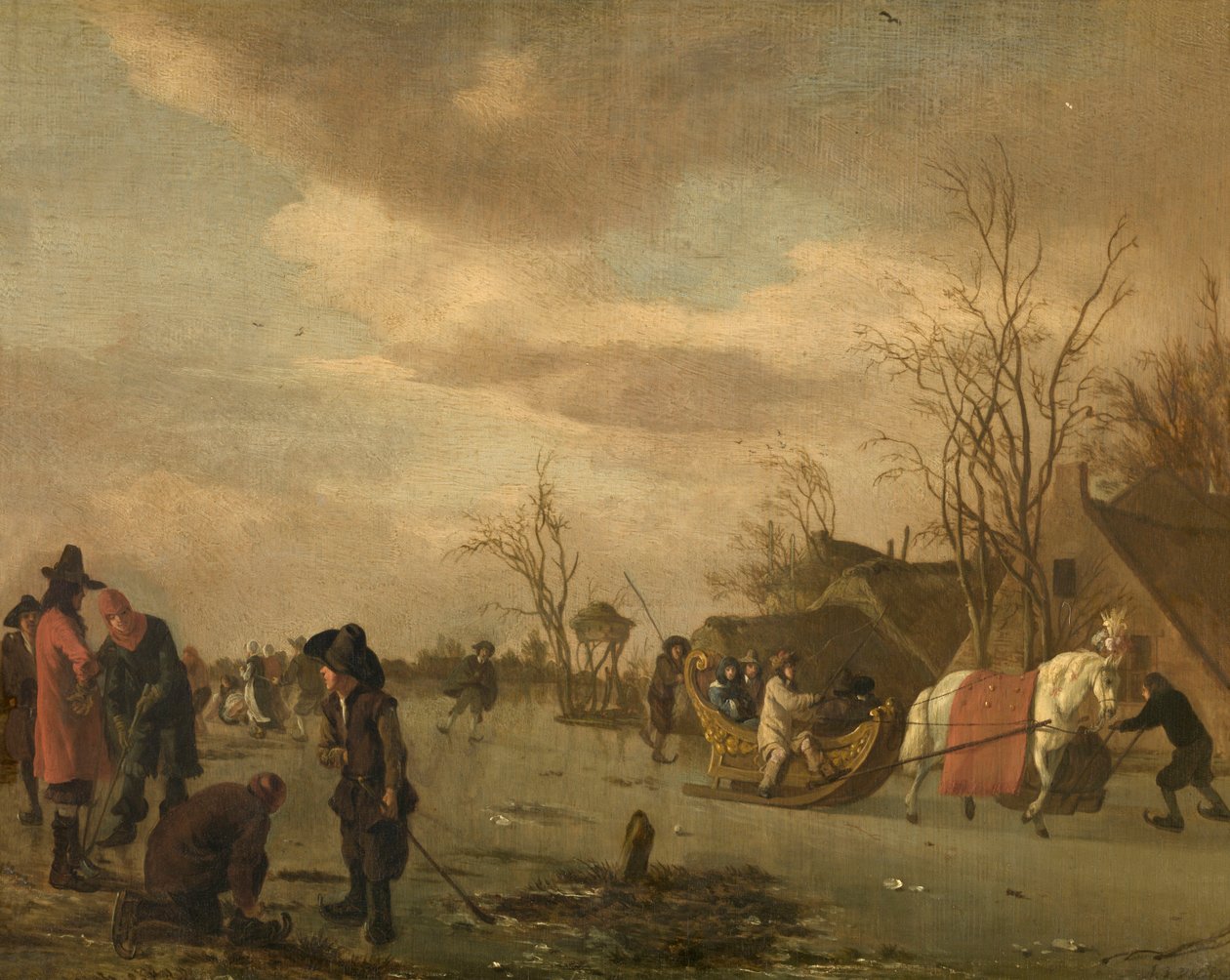 Zimowe przyjemności autorstwa Adriaen van de Velde