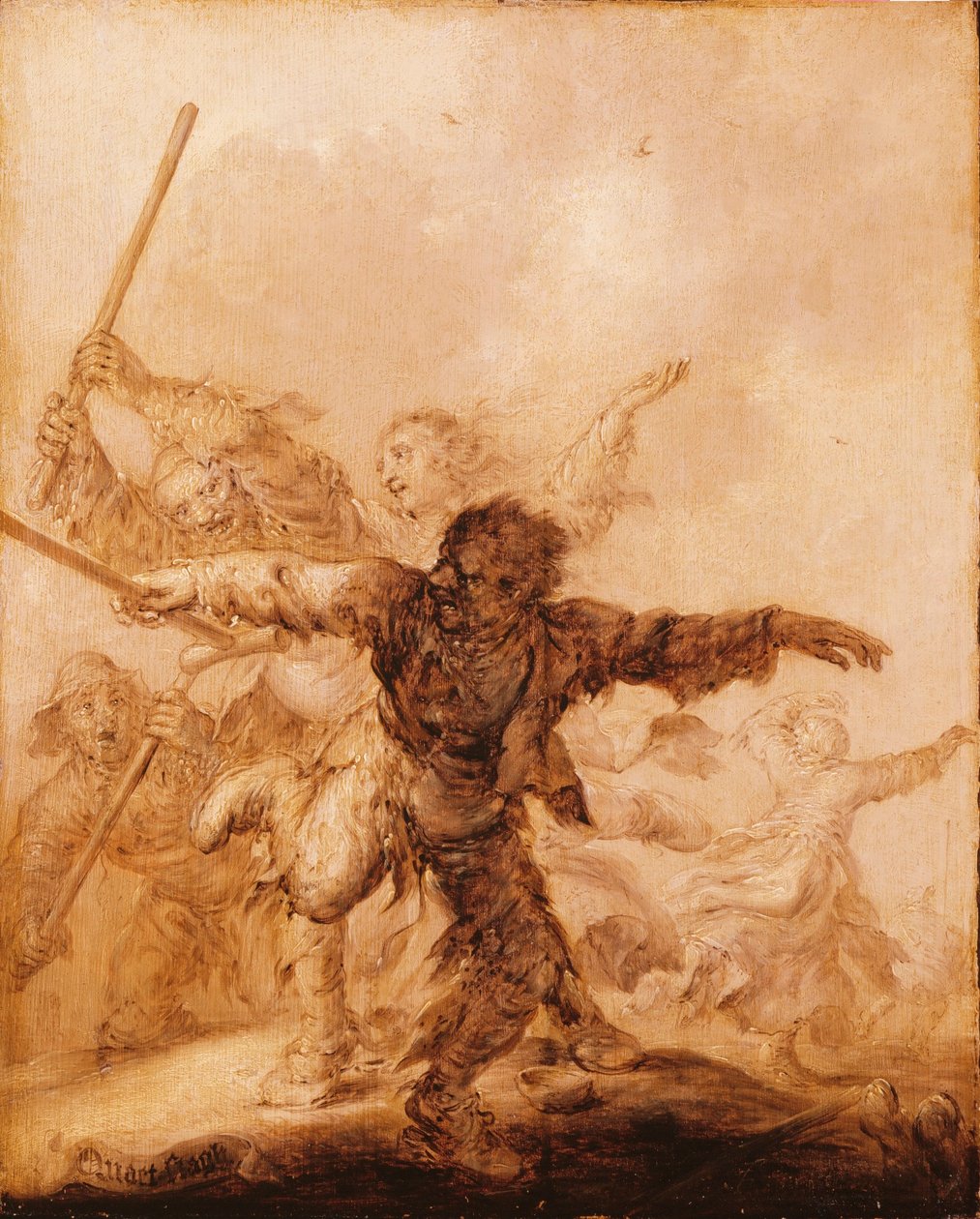 Angry Blows autorstwa Adriaen van de Venne