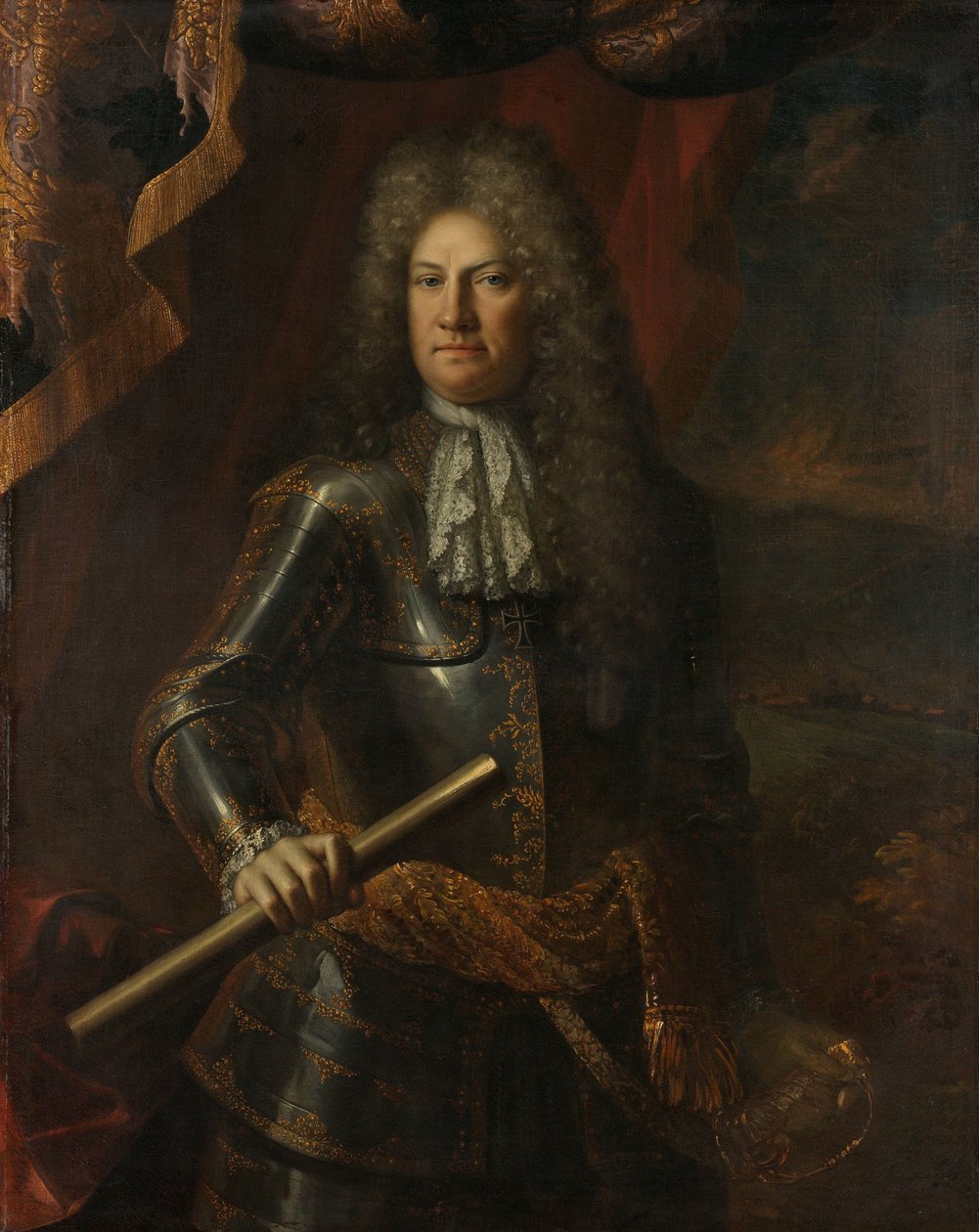 Portret generała porucznika Godarda van Reede, lorda Amerongen autorstwa Adriaen van der Werff