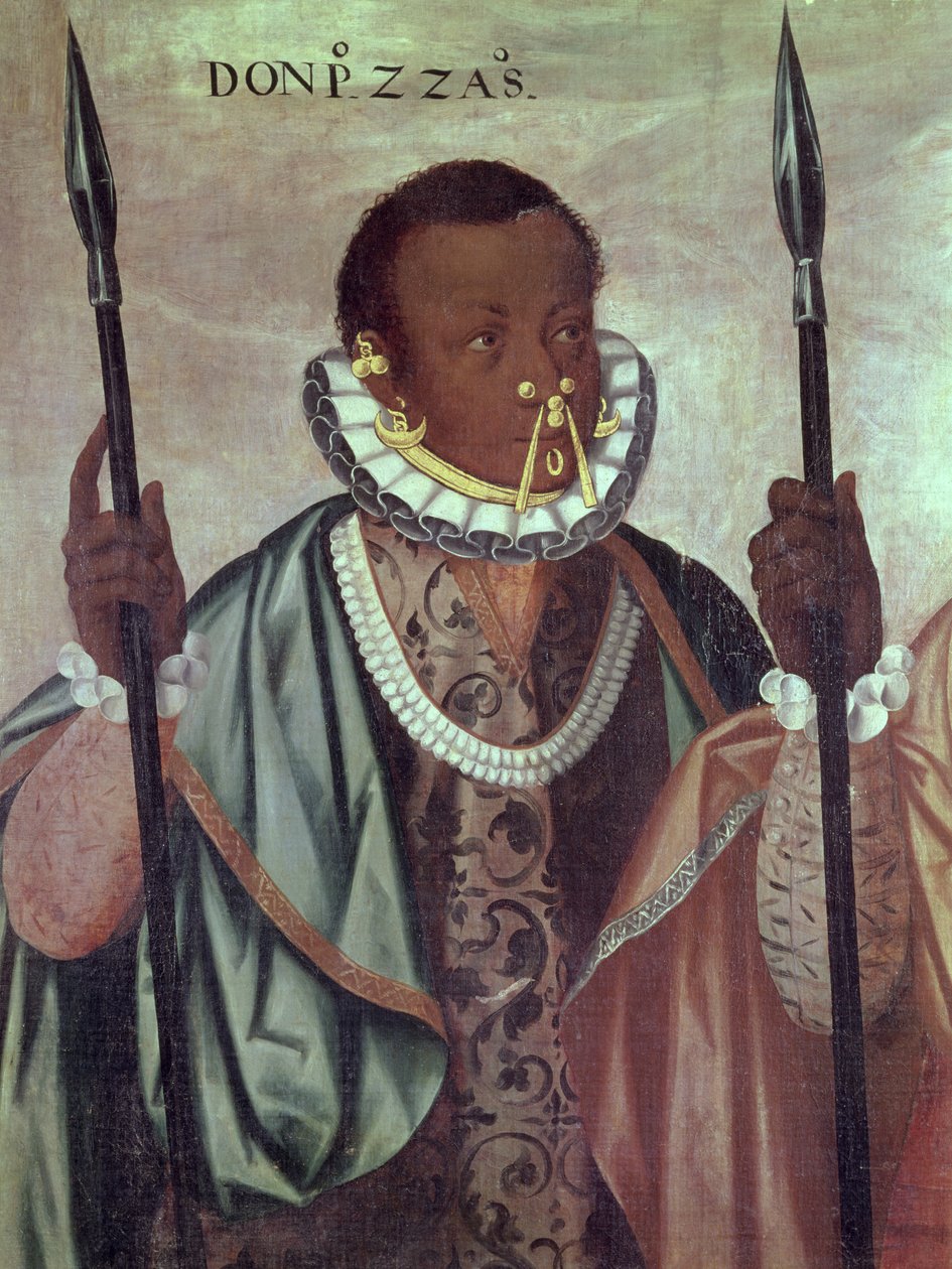Ekwadorczyk z Quito, fragment z „Warriors of the Esmeraldas”, 1599 (zob. 113582) autorstwa Adrian Sanchez Galque