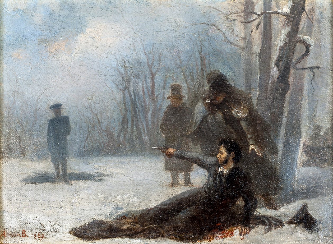 Ostatni strzał Aleksandra Puszkina (1799-1837) - Pojedynek Aleksandra Puszkina i Georges d